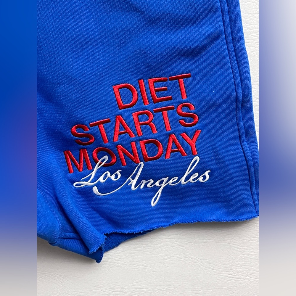 Diet Starts Monday DSMLA Ace Shorts Blue Red Heavyweight Shorts Small NWT - Picture 4 of 15